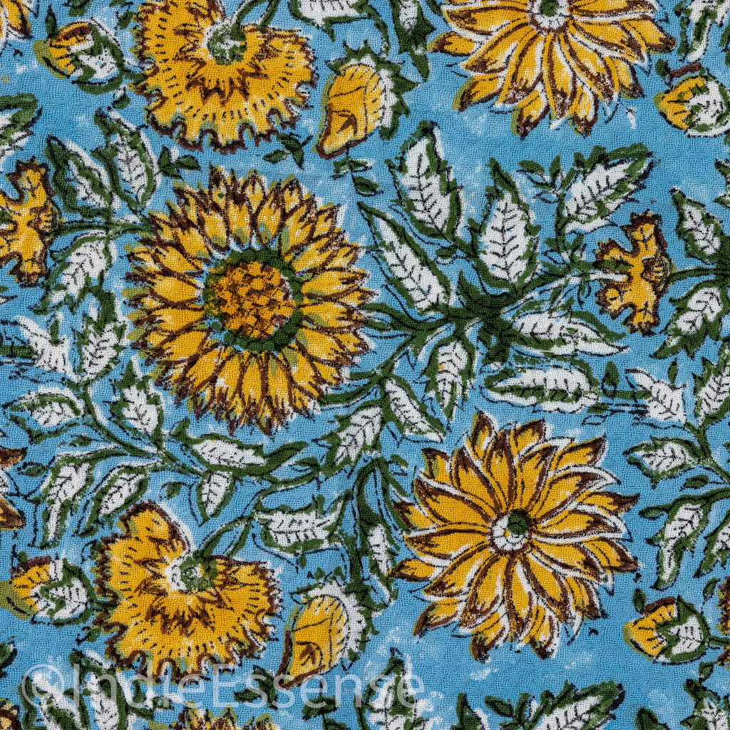 منشفة حمام بنقشة الوافل مطبوعة يدوياً