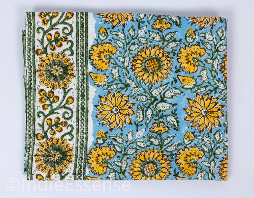 منشفة حمام بنقشة الوافل مطبوعة يدوياً