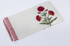 Handblock Printed Waffle Bath Towel