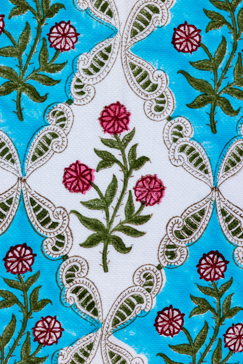 Handblock Printed Cotton Towel Set