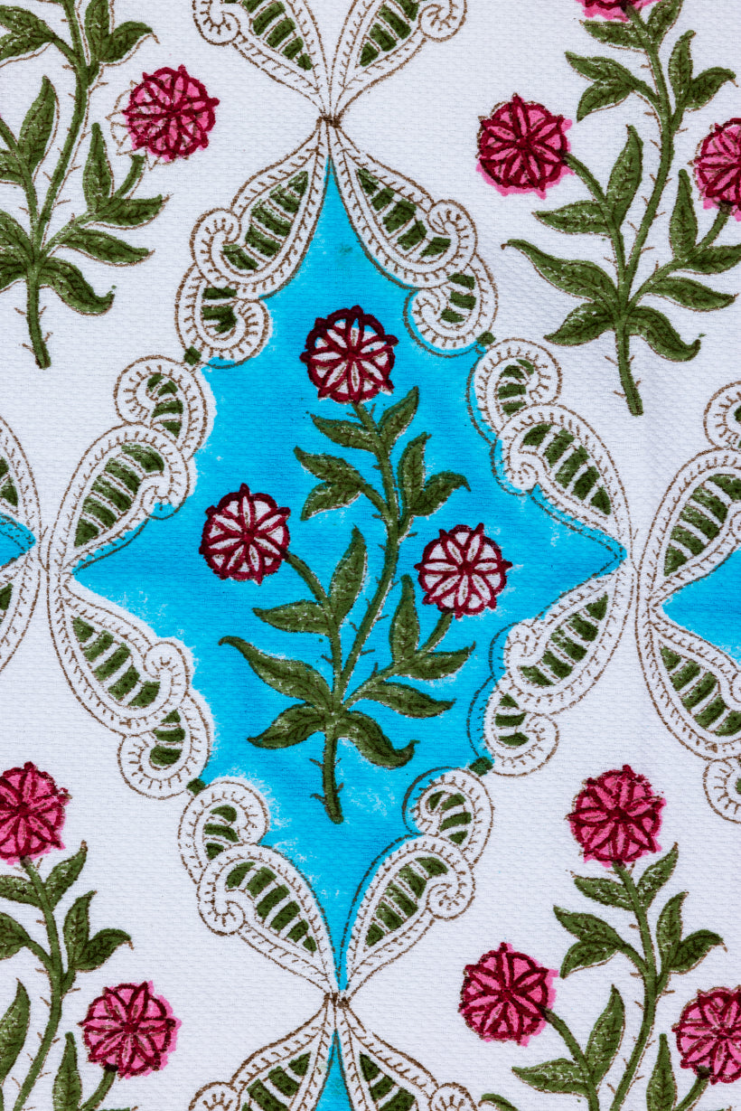 Handblock Printed Cotton Towel Set