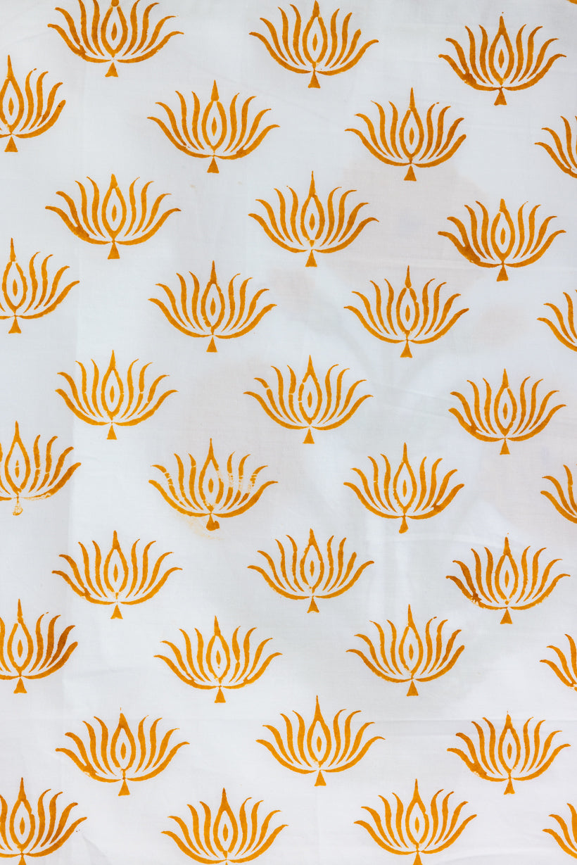 Yellow Flowers Percale Bedsheet