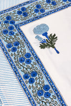 Blue Floral South Cotton Bedsheet