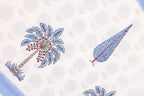 Blue Palm Tree Percale Bedsheet