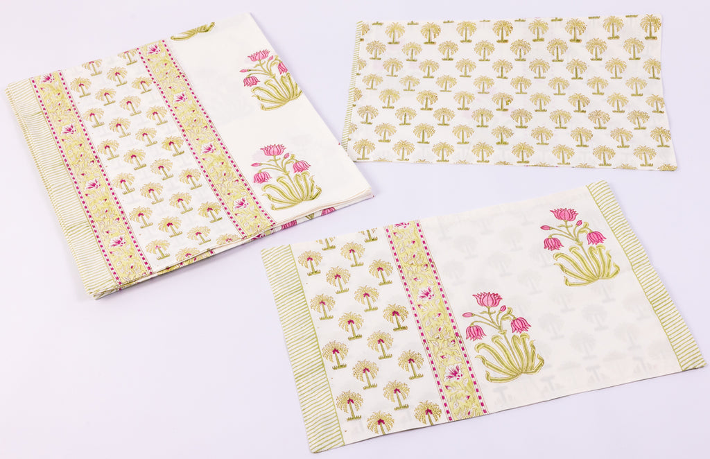 Green Palm Tree Percale Bedsheet