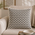 Black & White Quilted Cushion Cover