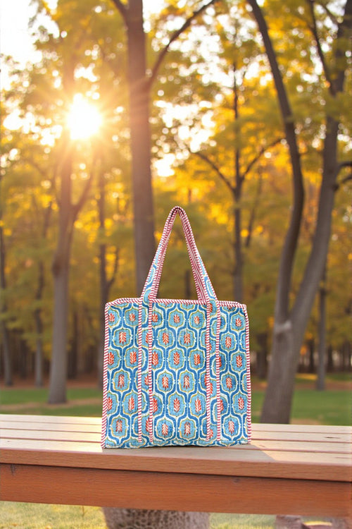 Blue Tote Bag