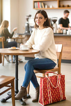 Burgundy Tote Bag
