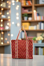 Burgundy Tote Bag