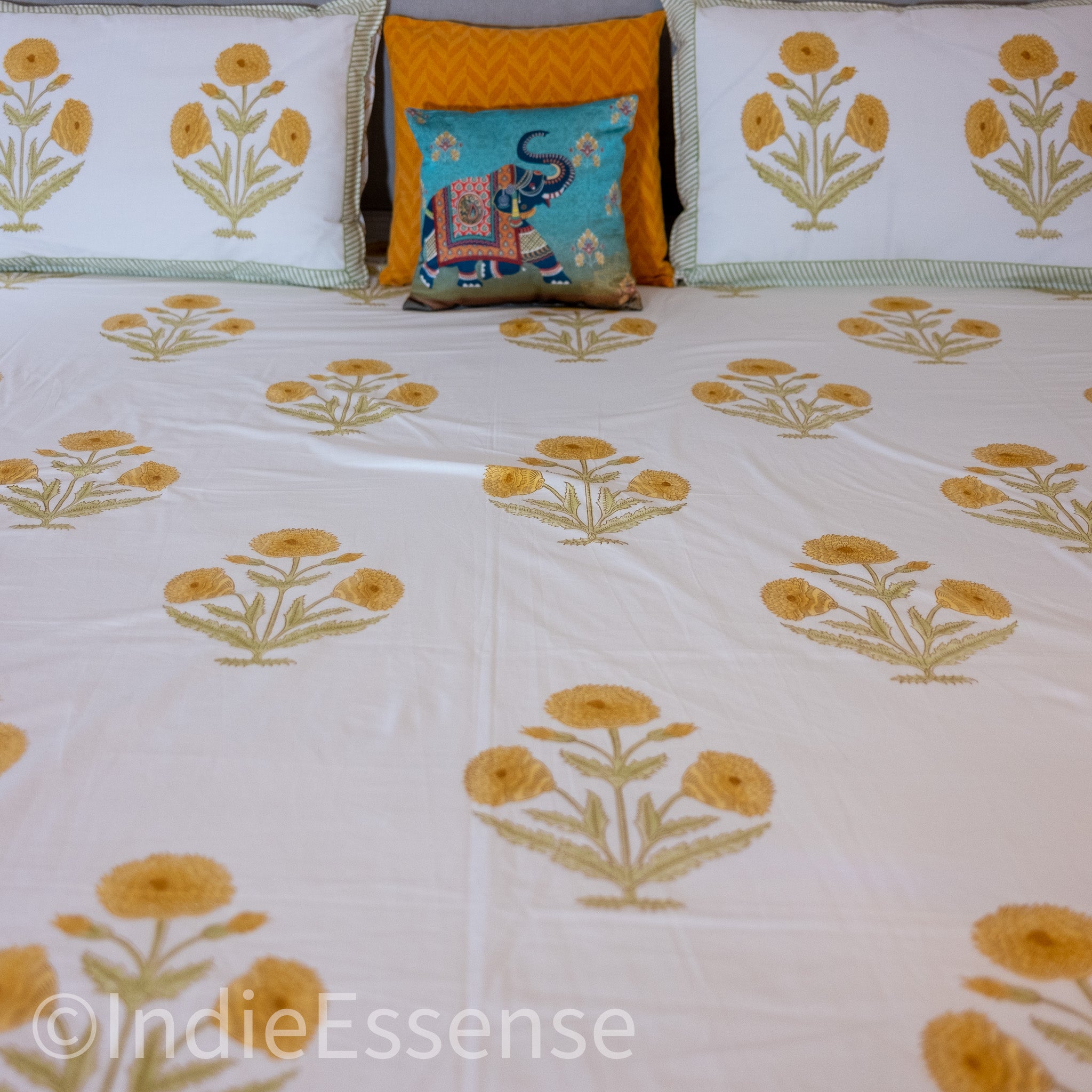 Yellow Flowers Percale Bedsheet