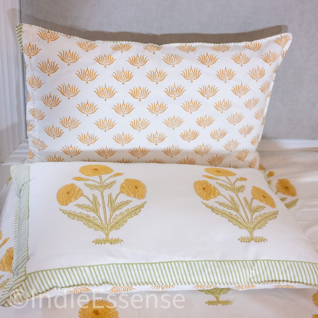 Yellow Flowers Percale Bedsheet
