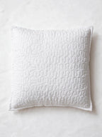 White Quilted Cushion Cover