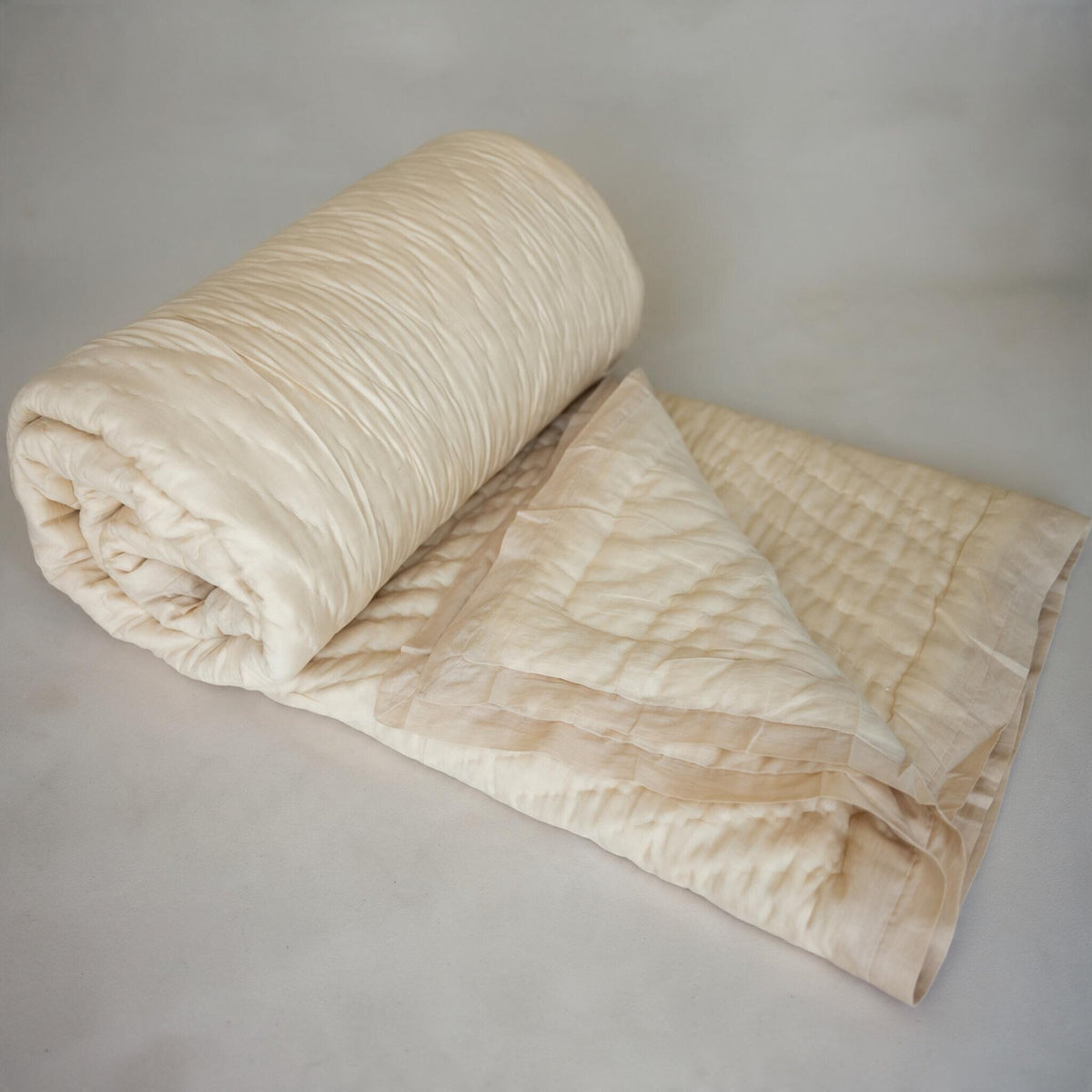 Beige Muslin Razai
