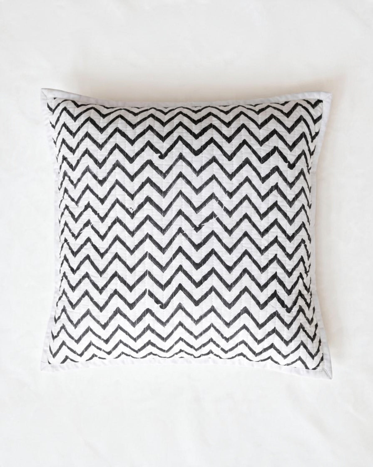 Black & White Quilted Cushion Cover