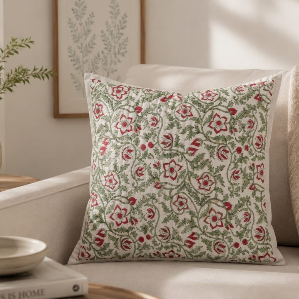Gulnaar Quilted Cushion Cover
