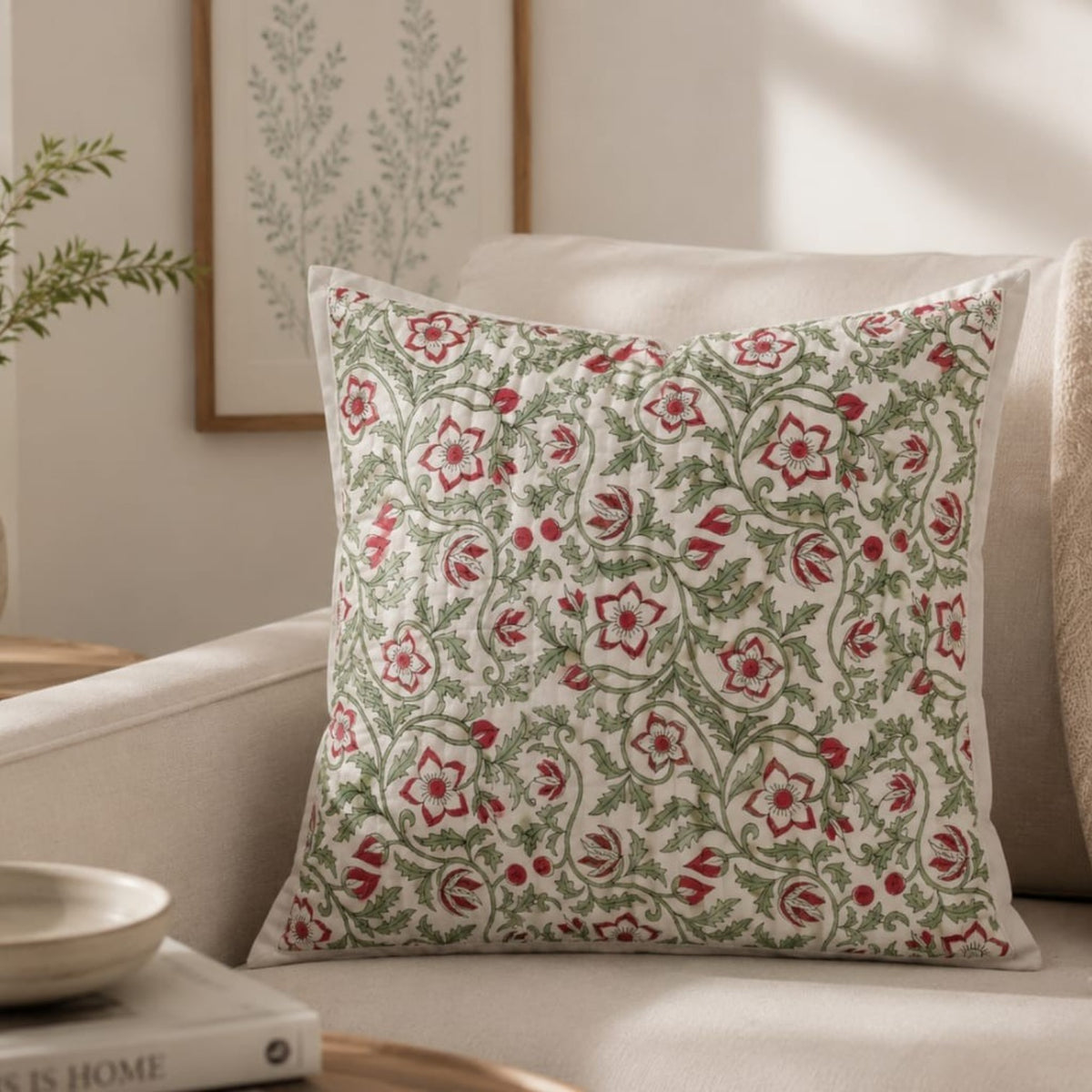 Gulnaar Quilted Cushion Cover