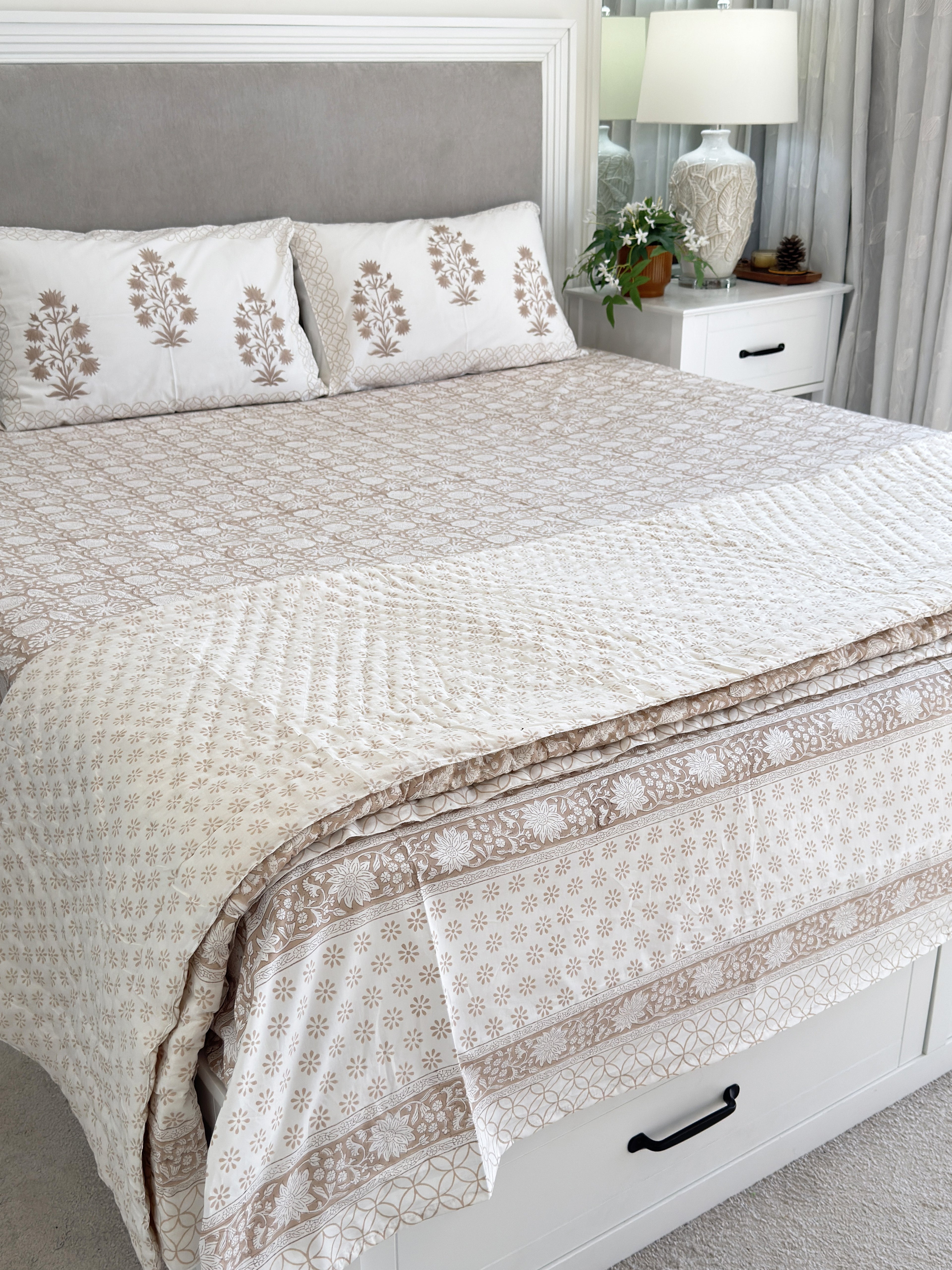 Beige Percale Bedsheet