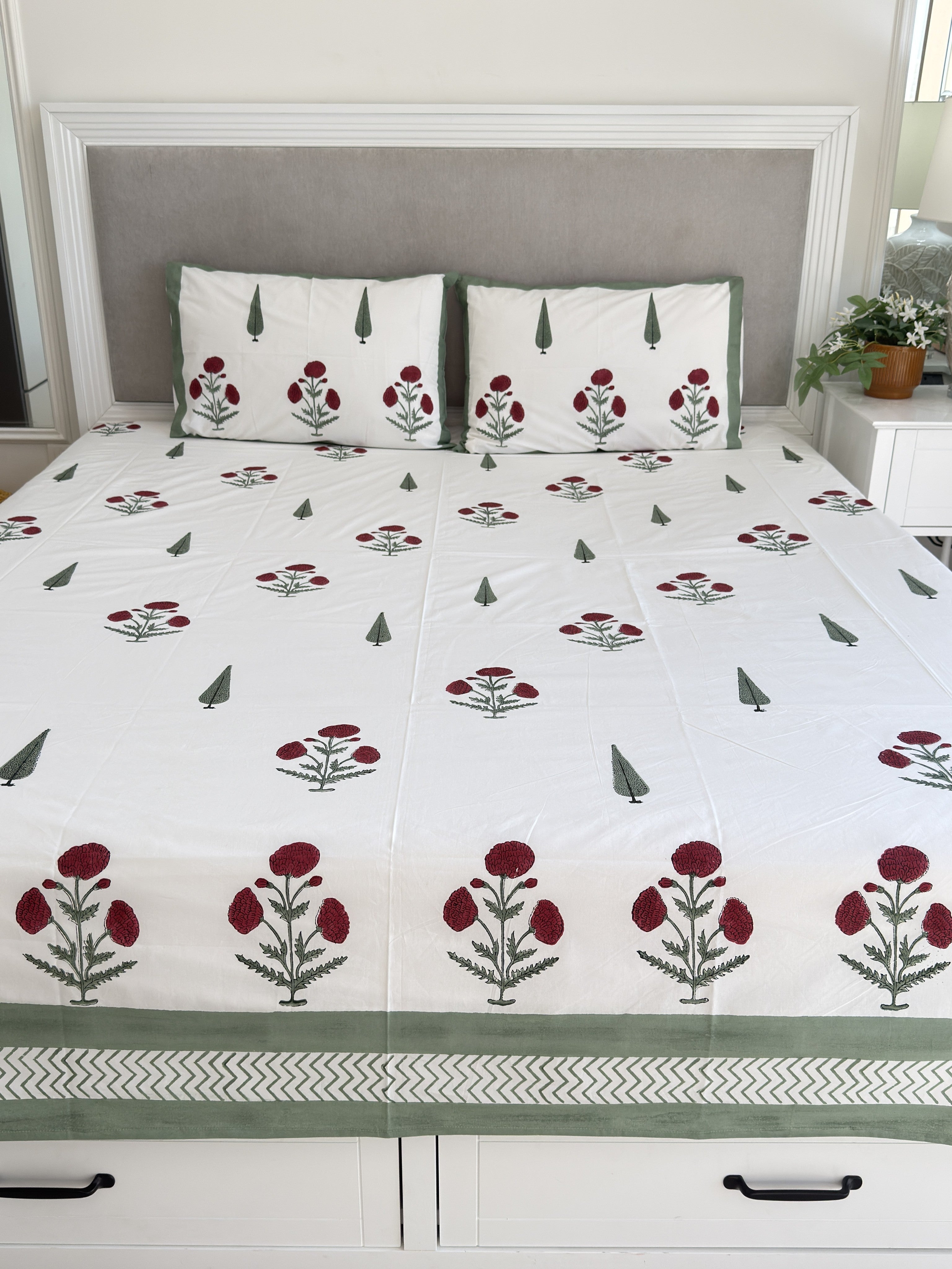Sage & Scarlet Bedsheet