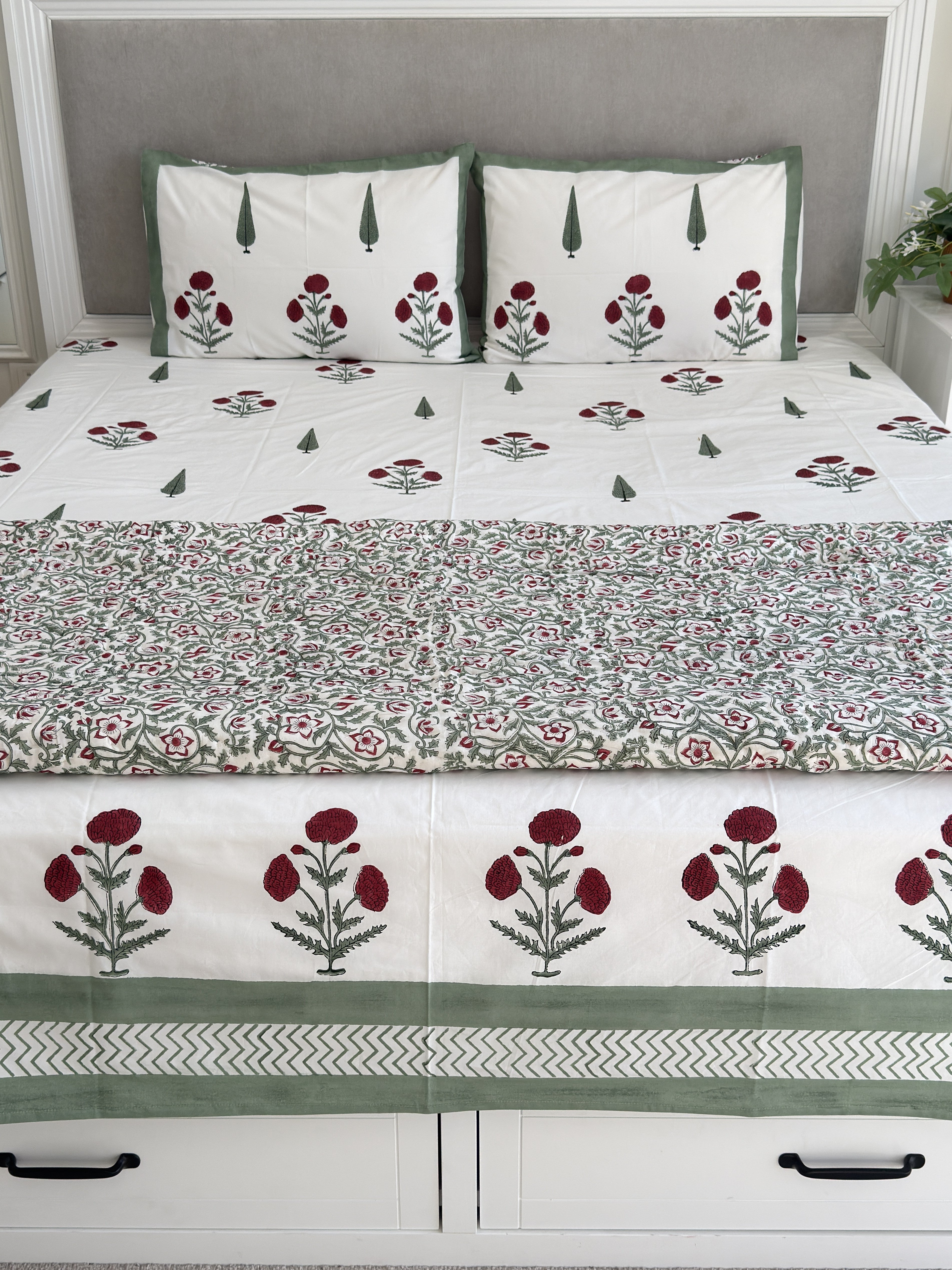 Sage & Scarlet Bedsheet