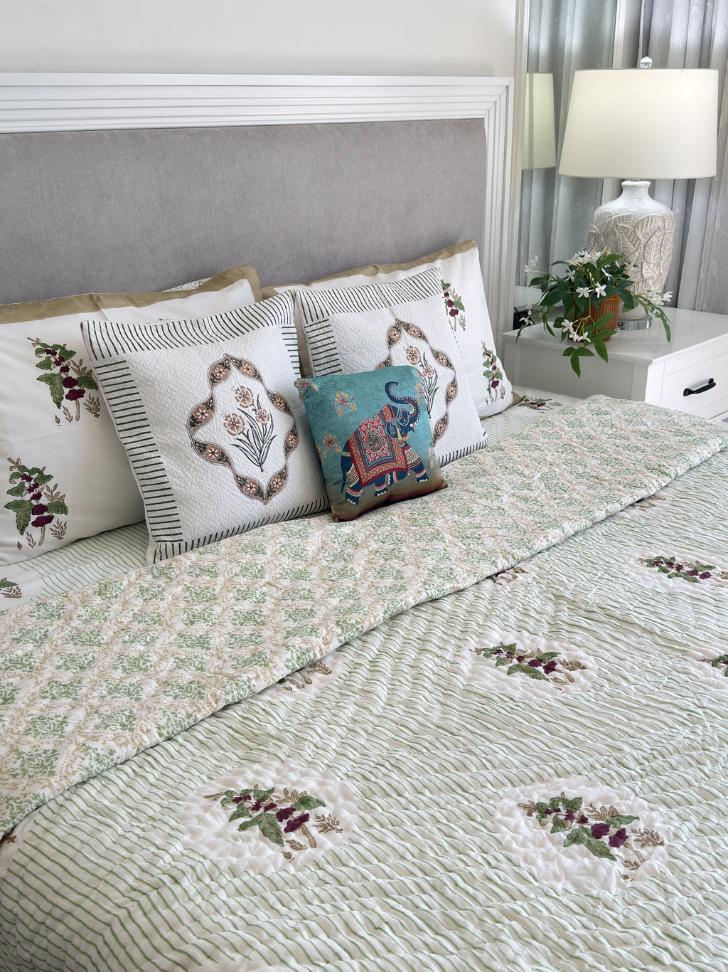 Verdant Muslin Razai