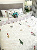 Flora Muslin Razai