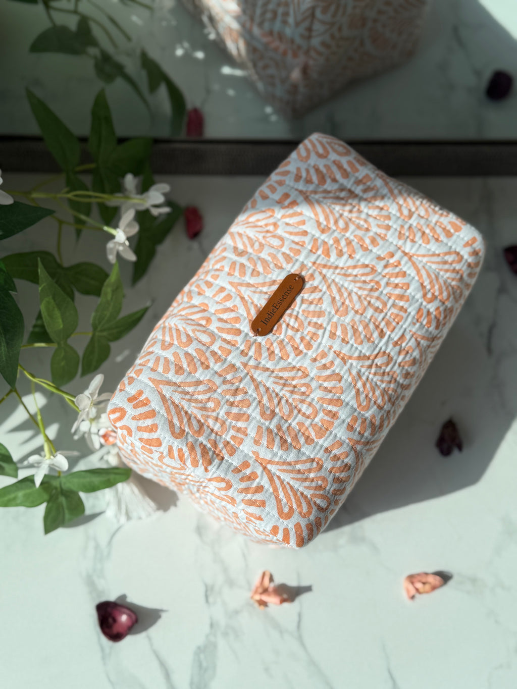 Orange & White 3 Piece Travel Kit Organizers