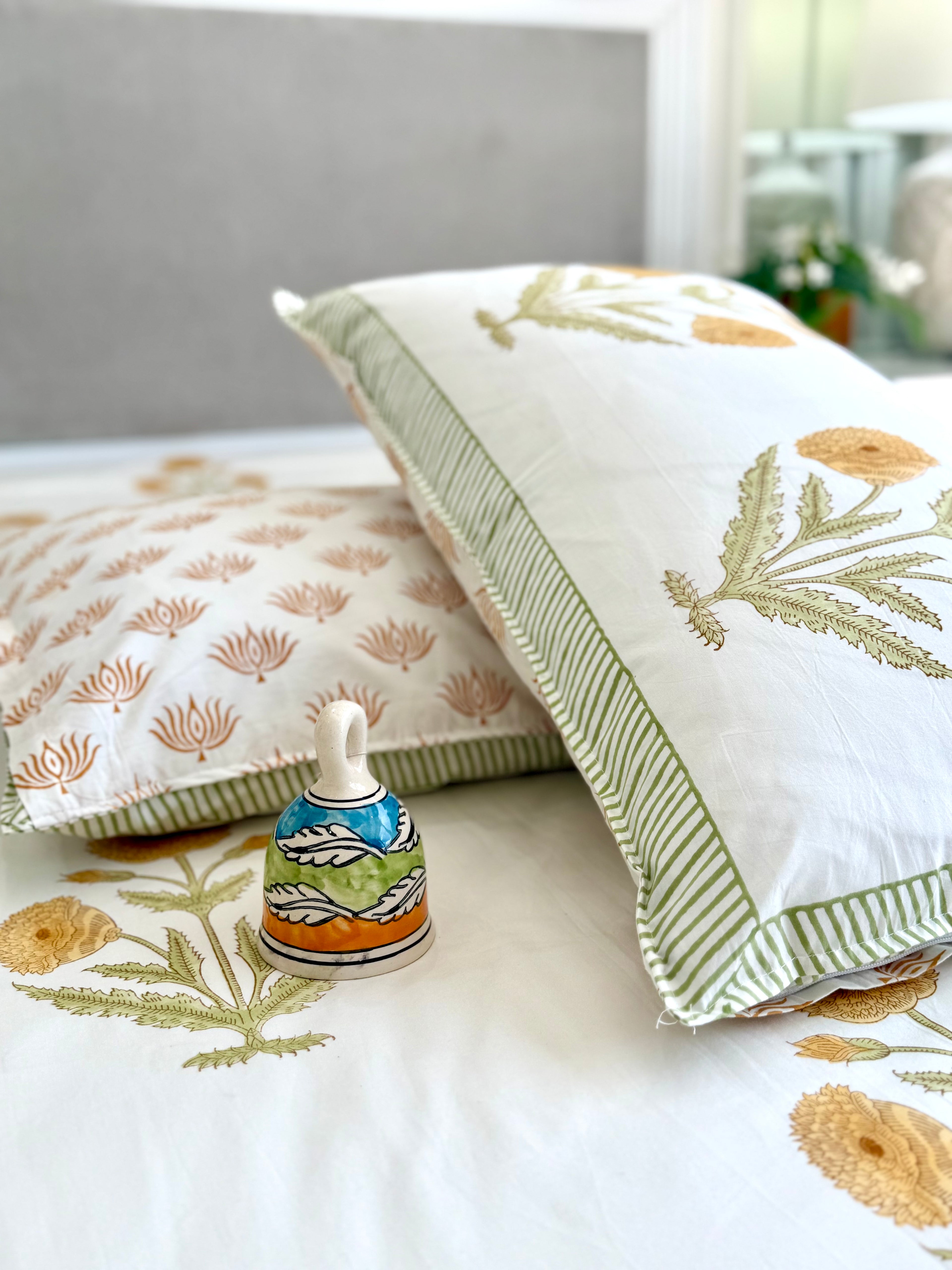 Yellow Flowers Percale Bedsheet