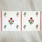 Handblock Printed Waffle Bath Towel