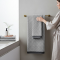 Handblock Printed Waffle Bath Towel
